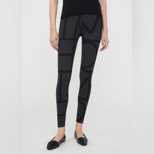 Toteme Monogram leggings, black/gray Small